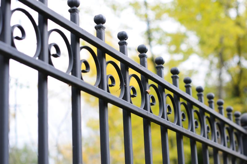 Wrought Iron Fence Installation detail
